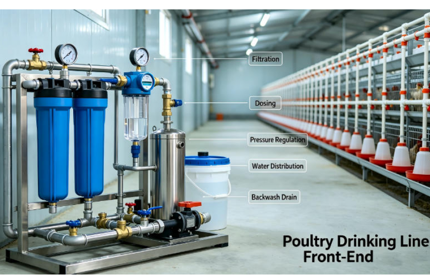 Chicken farm RO water treatment system 1T-2T